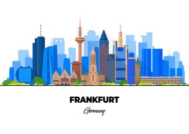 Frankfurt Germany Skyline