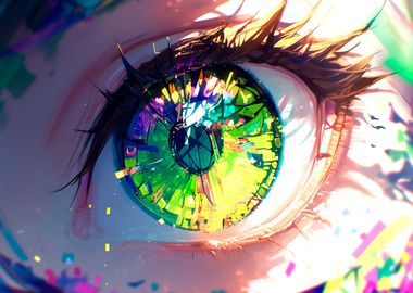 Anime girl eye