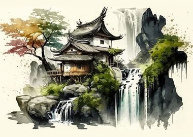 Asian traditional scenery