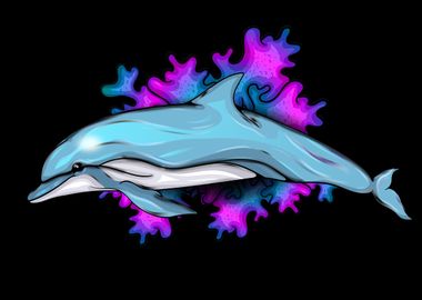 Artistic Dolphin Ocean