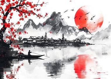 Chinese traditional serene