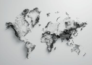 World Relief Map