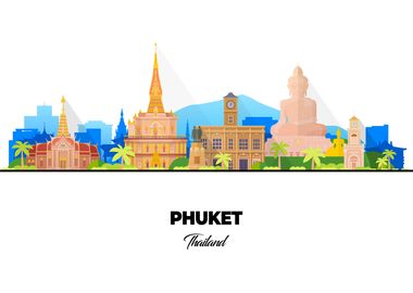 Phuket Thailand Skyline