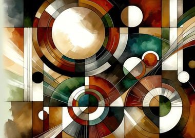 Earthy Geometric Abstract