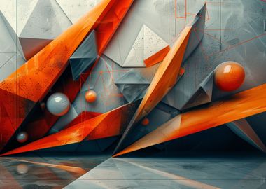 3d Geometric Abstract Art