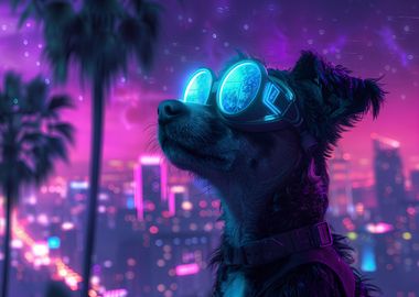 Neon Goggles Dog 1