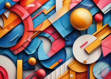 3d Geometric Abstract Art