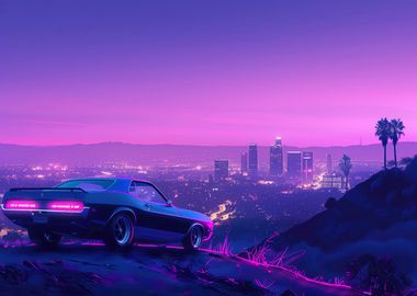 Synthwave Cityscape