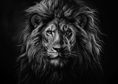 Elegant Lion Digital Art