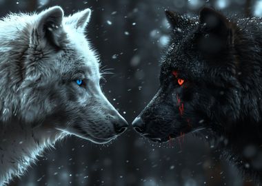 Wolf Blue Eyes