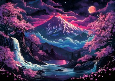 Neon landscape