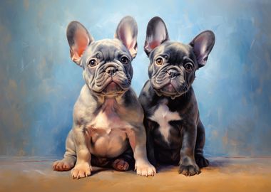 Two French Bulldogs