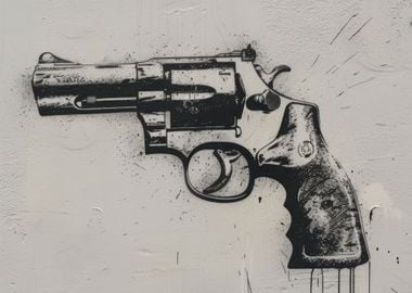 Magnum Revolver Graffiti