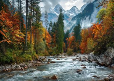 Forest in Autumn Nature