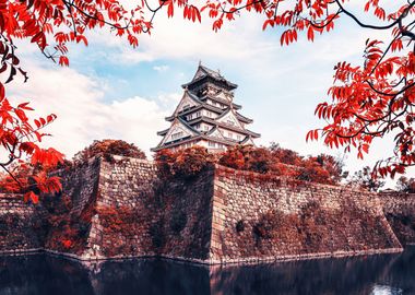 Osaka castle Japan