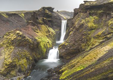 Icelandic waterfall