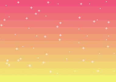 Pixel art night sky stars