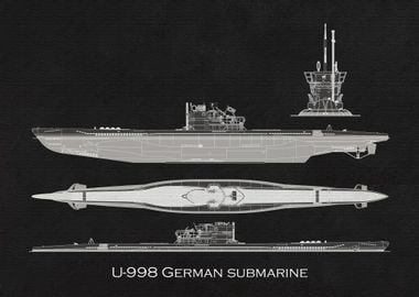 U998 German submarine