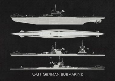 U81 German submarine