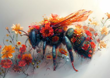 Bee Flowers Fusion