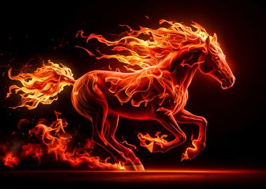 Fire Horse Animal