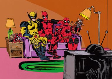 Deadpool Simpsons Couch