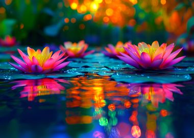 Rainbow waterlily ColorZen