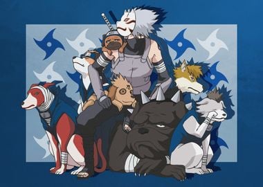 Kakashi & his dogs