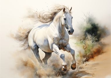 Rustic Horse Watercolor