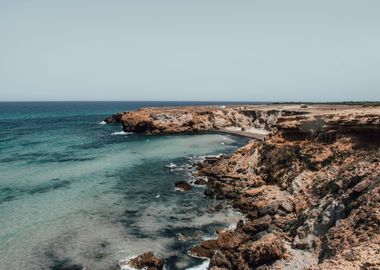 brown rock formation on