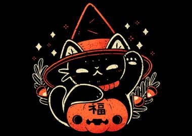 Halloween Maneki Neko