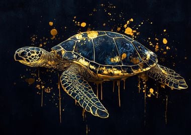 Golden Turtle Animal