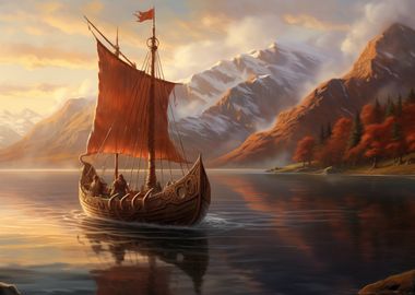 Viking Ship Lake Nature