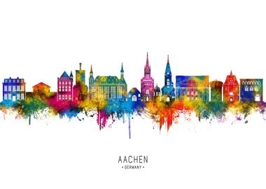 Aachen Germany Skyline