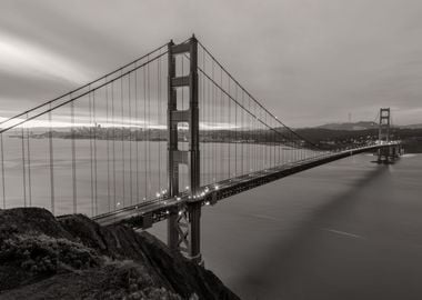 Golden Gate bw