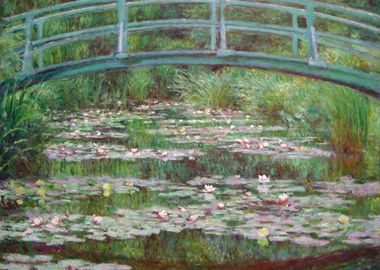 Japanese Footbridge - Claude Monet