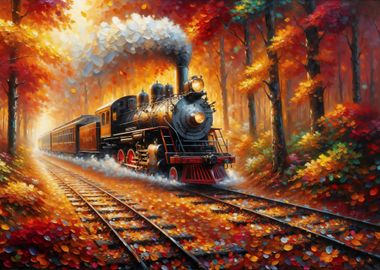 Steam Train in Autumn