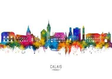 Calais France Skyline