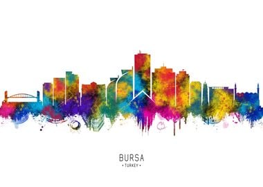 Bursa Turkey Skyline