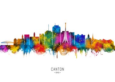 Canton Ohio Skyline