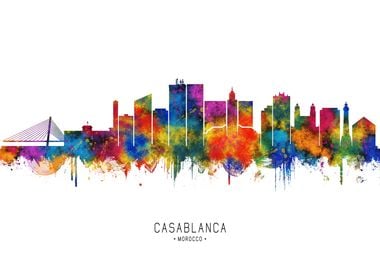 Casablanca Morocco Skyline