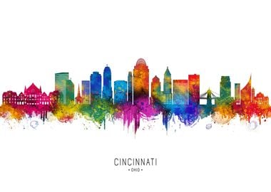 Cincinnati Ohio Skyline