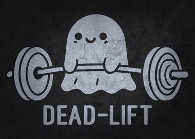 Dead-Lift Funny Cute Halloween Ghost Deadlift