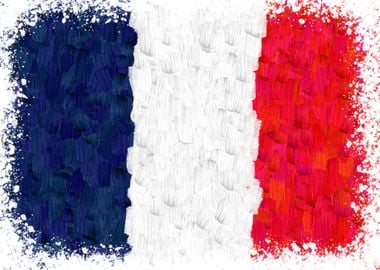 French Flag Painting