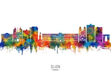 Dijon Cityscape Watercolor