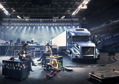 Rock Band & Semi-Truck volvo