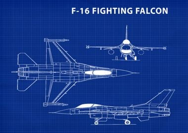 F-16 Fighting Falcon Blueprint