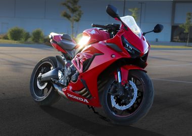 Red Honda CBR650R Motorcycle