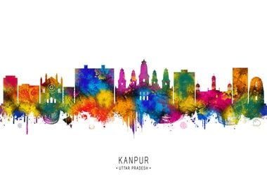 Kanpur Skyline Watercolor