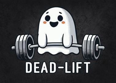 Ghost Deadlift Cute Halloween Workout